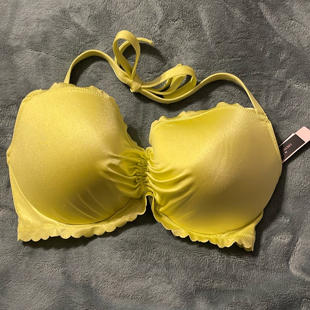 NWT Victoria’s Secret bikini to, size 36 DD, Limeade